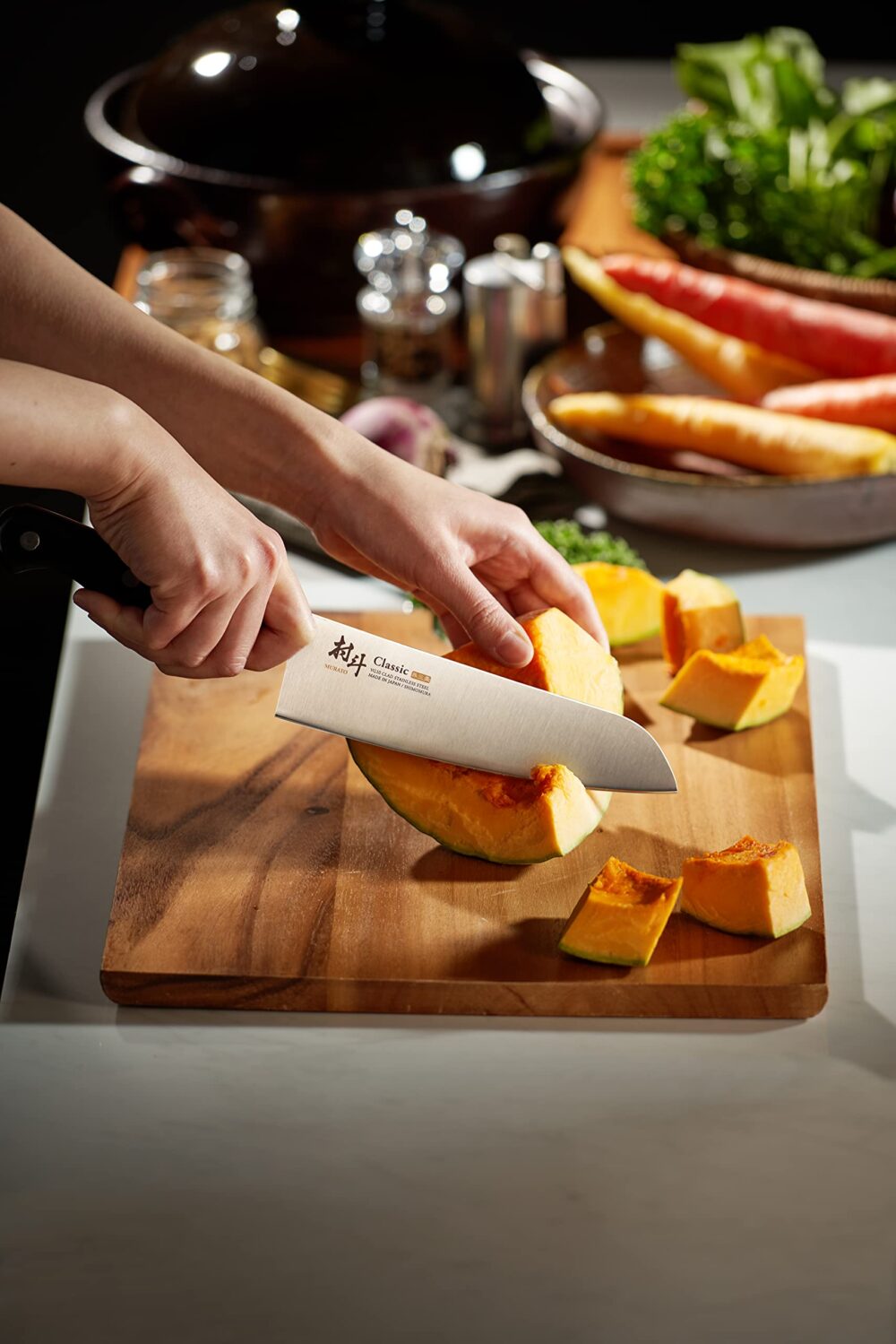 Shimomura Santoku Serie Classic 170mm MCL-101 - immagine 7