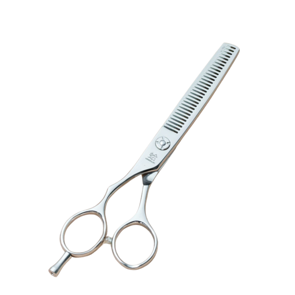 Forbici Sfoltitrici per Parrucchieri Hamaguri (Mancini) Modello Hidari, 6", 30 Denti, Acciaio SUS440C