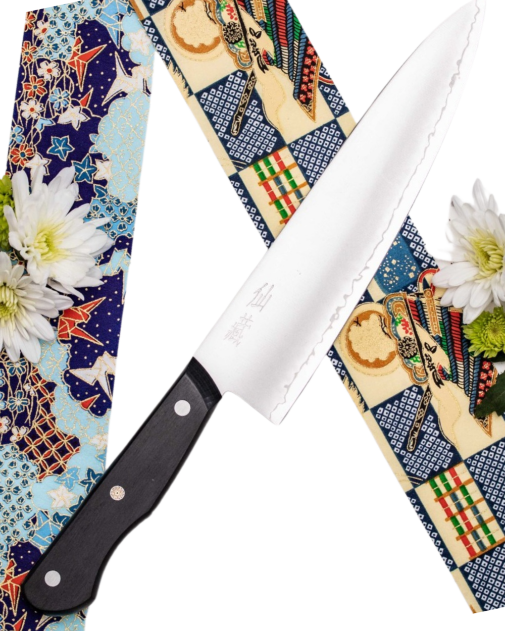 Coltello Chef (Gyuto) Suncruft, Lama in Acciaio 3 Strati (SanMai) con Tagliente in Acciaio AUS-8, Lunghezza 20 cm, Serie SENZO