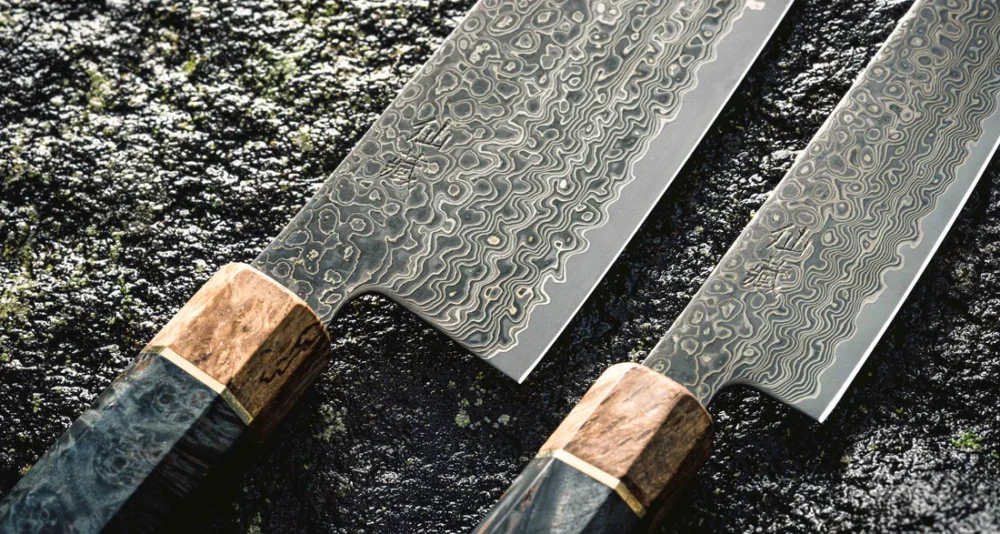 Senzo Dawn Edizione limitata Gyuto SG2 Damasco 200mm - immagine 4